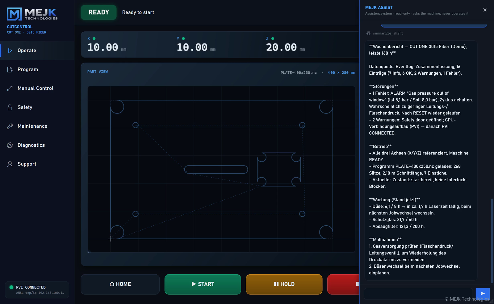 MEJK Assist — Shift Report
