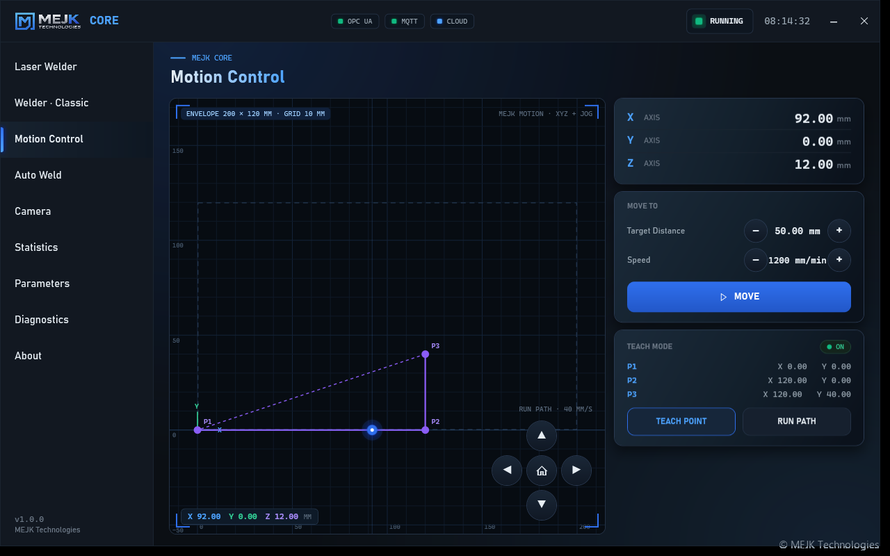 MEJK Core — Motion Control
